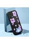 Poco X5 Compatible Black Silicone Case Shockproof with Camera Protection Flower Pattern - 2