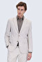 Beige Slim Fit Mono Collar Classic Jacket - 3