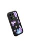 Infinix Note 50 Pro Plus Compatible Black Silicone Case Shockproof Camera Protected Floral Pattern - 3