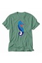 Men's Abstract Seahorse Design - Green - 3