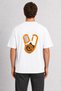 Men's Geometric Climbing Gear Graphic Design - Back Print - White