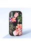 Samsung Galaxy A50/A50S/A30S Compatible Black Silicone Case with Shock-Absorbing Camera Protections Floral Print