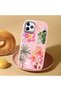 iPhone 11 Pro Compatible Shock-Absorbing Camera Protected Pink Silicone Case Floral Print - 2