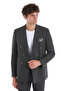 Brown Regular Fit Double Breasted Suit