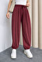 Women's Stirrup Model Comfortable Cut Modal Shalwar 6002 Claret Red - Premium Series - 2