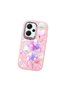 Redmi Note 13 Pro Plus+ 5g Compatible Shock-Absorbing Camera Protected Pink Silicone Case Floral Print - 4