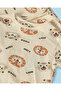 Infant Boys Beige Tiger Print Pyjama Set (2 Pack) - 2