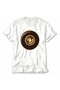 Men's Retro Skateboard Wheel Motion Graphic - White - 3