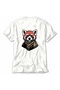Women's Adventure-Enthusiast Red Panda Print Design with Back Print - White - 4