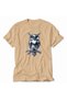Men's Chrome Textured Wise Owl Art - Cream - 3