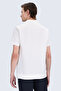 White Regular Fit Polo Neck Cotton T-Shirt - 5