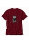 Men's Vintage Owl Printed Poster - Red - 3