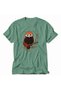 Men's Natural Drawing Red Panda Design - Green - 3