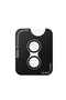 iPhone 16 3D Metal Frame Camera Lens Compatible with Apple - Silver - 3