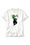 Women's Tropical Lemur Retro Graphic - White - 3