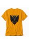 Women's Gothic Decorated Owl Back Print - Yellow - 4