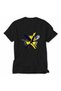 Women's Dynamic Tennis Geometry Printed T-Shirt Design - Back Print - Black - 4