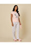 Women Pink Printed Character Pyjama Set