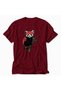 Men's Japanese Art Style Red Panda Illustration on Bamboo - Red - 3