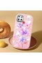 Realme C25/C25S Compatible Shock-Absorbing Camera Protected Pink Silicone Case Floral Print - 2