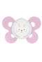 Physio Comfort Baby Soother with Unique Shape to Support Psychological Breathing, Teether & Pacifier for Newborns, BPA Free, 0-6m (Pink)