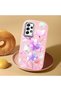 Pink Silicone Case with Shock-Absorbing Camera Protections Compatible with Samsung Galaxy A52/A52S Floral Print - 2