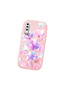 Samsung Galaxy A50/A50S/A30S Compatible Shock-Absorbing Camera Protected Pink Silicone Case Floral Print - 3