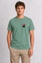 Men's Chrome Reflective Cute Red Panda Graphic Design - Green