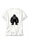 Men's Modern Gorilla Street Style Back Print - White - 4