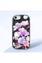 Black Silicone Case with Shock-Absorbing Camera Protections Compatible with iPhone 7/8/Se 2020 2022 Floral Print