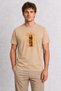 Men's Retro City Ladder Graphic T-Shirt Design - Cream