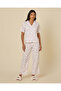 Women White Printed Pyjama Set