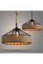 1PC Metal & Rope Lamp Shades Ceiling,Pendant Light Chandelier E27 Adjustable Height Vintage Hanging Lamp for Kitchen,Restaurant,Cafe,Bar,Living Room, Bedroom,Hallways(including light bulb) - 2