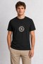 Men's Vintage Citrus Chest Print - Black