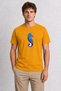 Men's Abstract Seahorse Design - Yellow