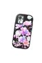 Redmi Note 10 4G/Note 10S Compatible Black Silicone Case with Shock-Absorbing Camera Protections Floral Print - 4