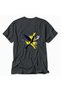 Women's Dynamic Tennis Geometry Printed T-Shirt Design - Back Print - Smoked - 4