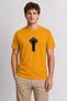 Men's Gothic City Keyhole Ornament - Yellow