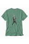 Men's Rock Climbing Minimalist Graphic Design - Back Print - Green - 4