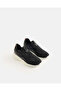Girls Black Knitted Slip-On Sneakers - 2