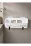 Rectangular Bathroom Shower Organizer Adhesive Shower Shelf – Shampoo, Shower Gel and Soap Organizer 10X25 cm - 2