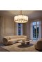 Verona Marble Chandelier 60Cm, White, L 68 x W 68 x H 32 cm, Marble, Iron - 5
