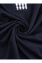 Navy Plaid Trim Polo Top With Bow Detail - 4
