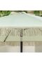 Oasis Umbrella With Tassel Without Base-Beige-2.7 M-with 6-Month , Polyester - 6