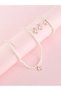 Girls White Butterfly Charm Pearl Necklace, Bracelet and Earrings Set