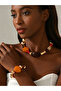 Beaded Necklace and Bracelet Set - 3