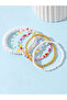 Pack of 5 - Girls Multi-Color Beaded Bracelet