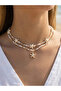 Pack of 2 - Girls Multi-Color Starfish Charm Beaded Necklaces - 2