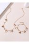 Girls Multi-Color Charm Necklace and Bracelet Set