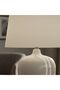 Pearl Ceramic Table Lamp - 42 Cm, Cream, L 25 x W 25 x H 42 cm, Ceramic, Linen - 4